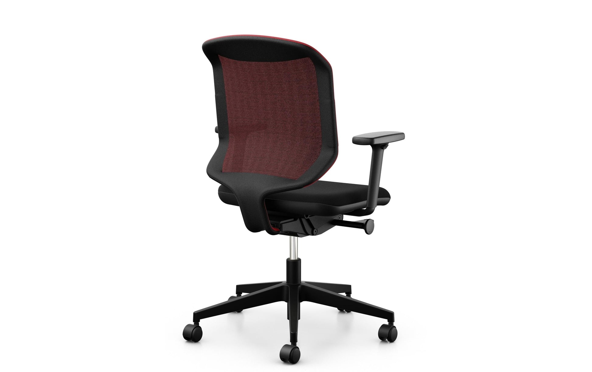 Giroflex Konferenzstuhl Chair2Go 434 – 50 × 43 × 96 cm, 120 kg, schwarz/rot