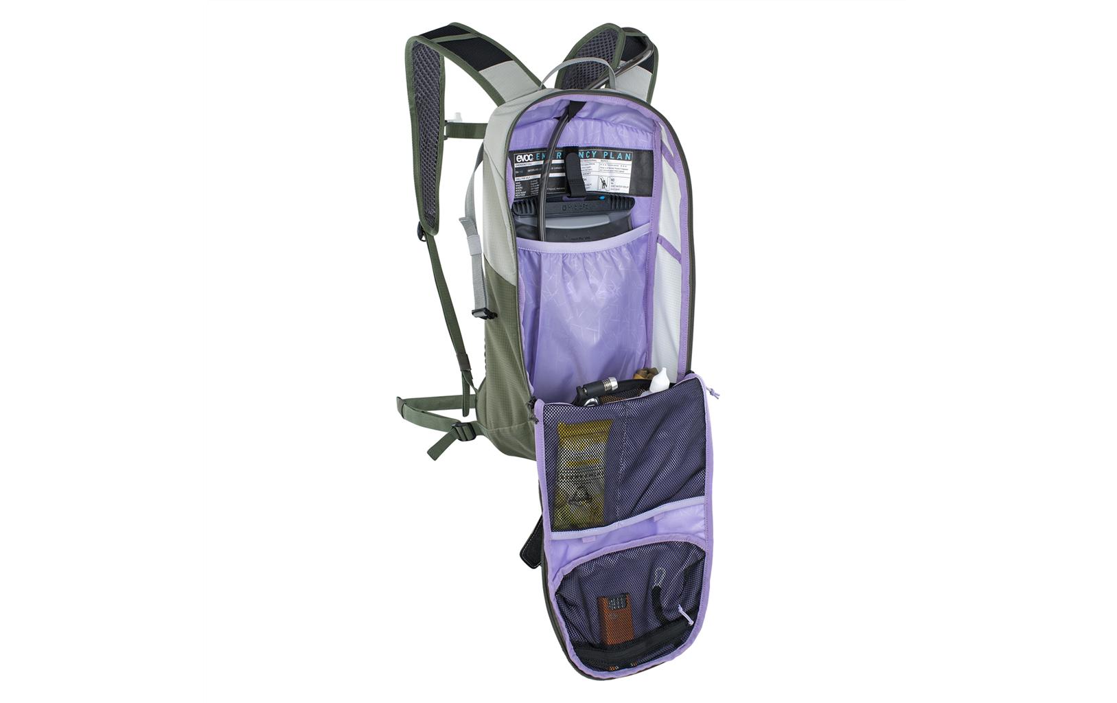EVOC Ride – Bike-Rucksack – 8 l, Trinksystem, olivgrün