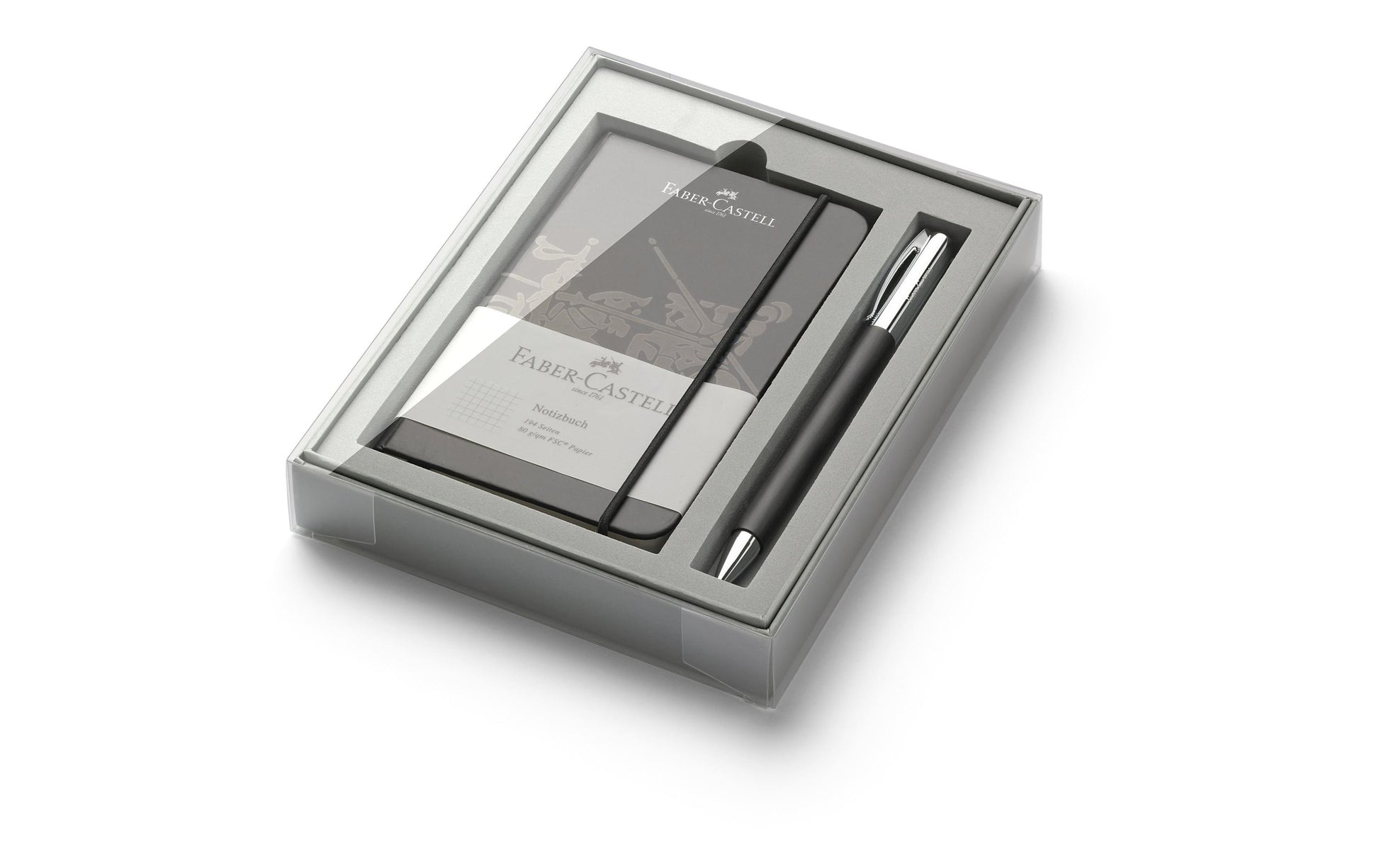 Faber-Castell Kugelschreiber – schwarz, Kunststoff