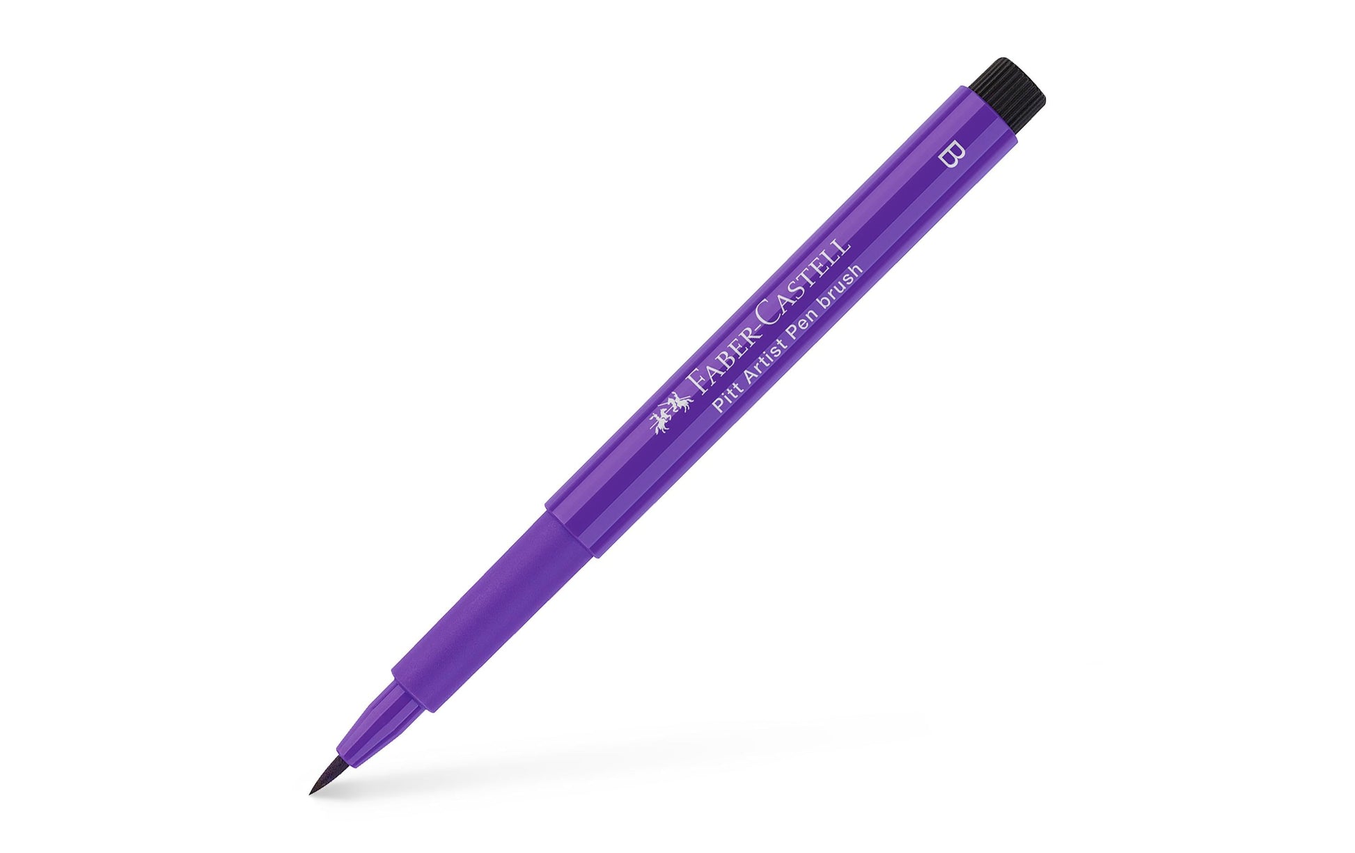 Faber-Castell Pitt Artist Pen Pinselstift – Pinselspitze, 2,5 mm, pigmentiert, wasserfest, purpurviolett