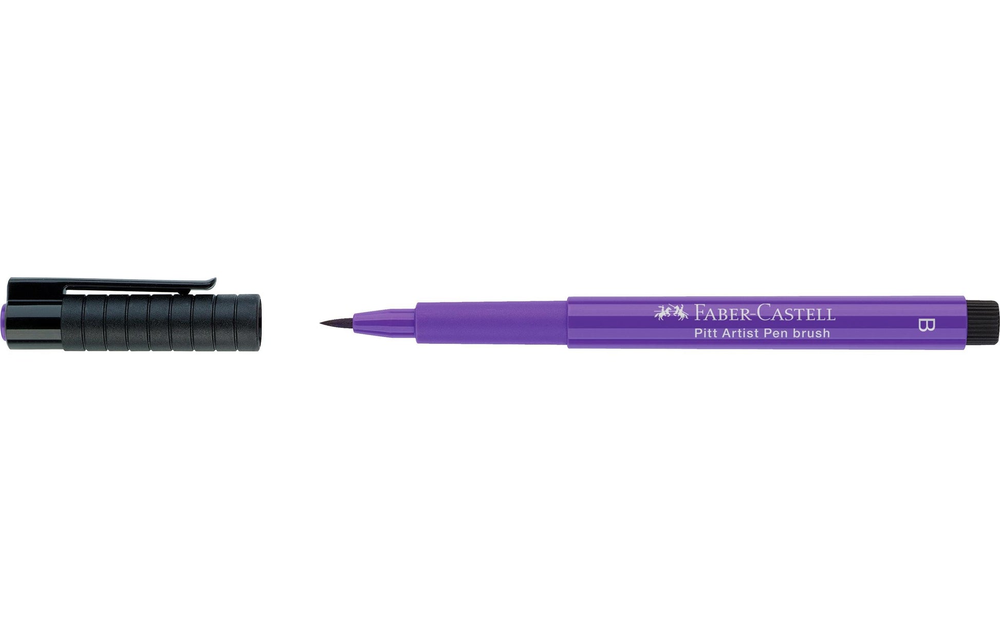 Faber-Castell Pitt Artist Pen Pinselstift – Pinselspitze, 2,5 mm, pigmentiert, wasserfest, purpurviolett