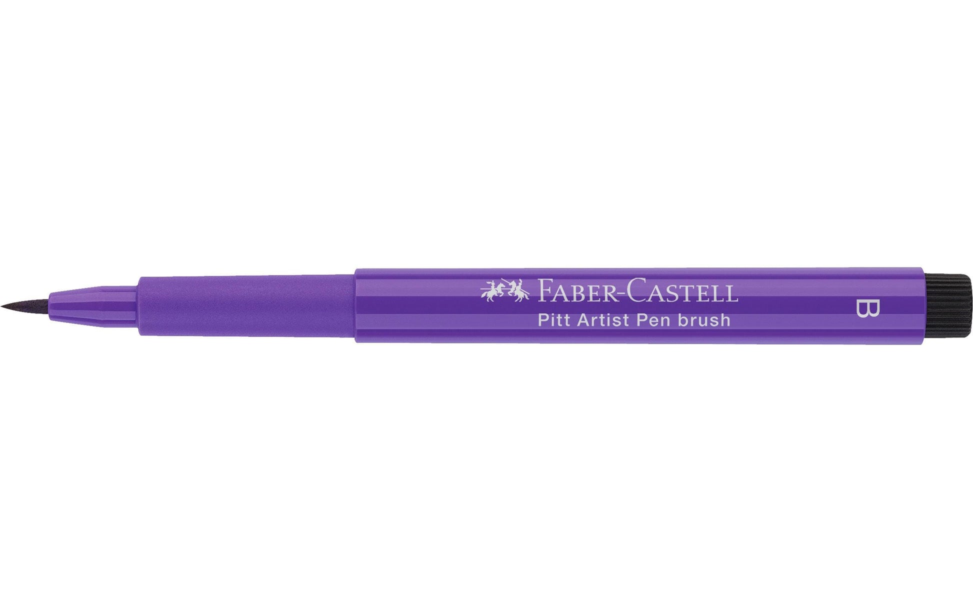 Faber-Castell Pitt Artist Pen Pinselstift – Pinselspitze, 2,5 mm, pigmentiert, wasserfest, purpurviolett
