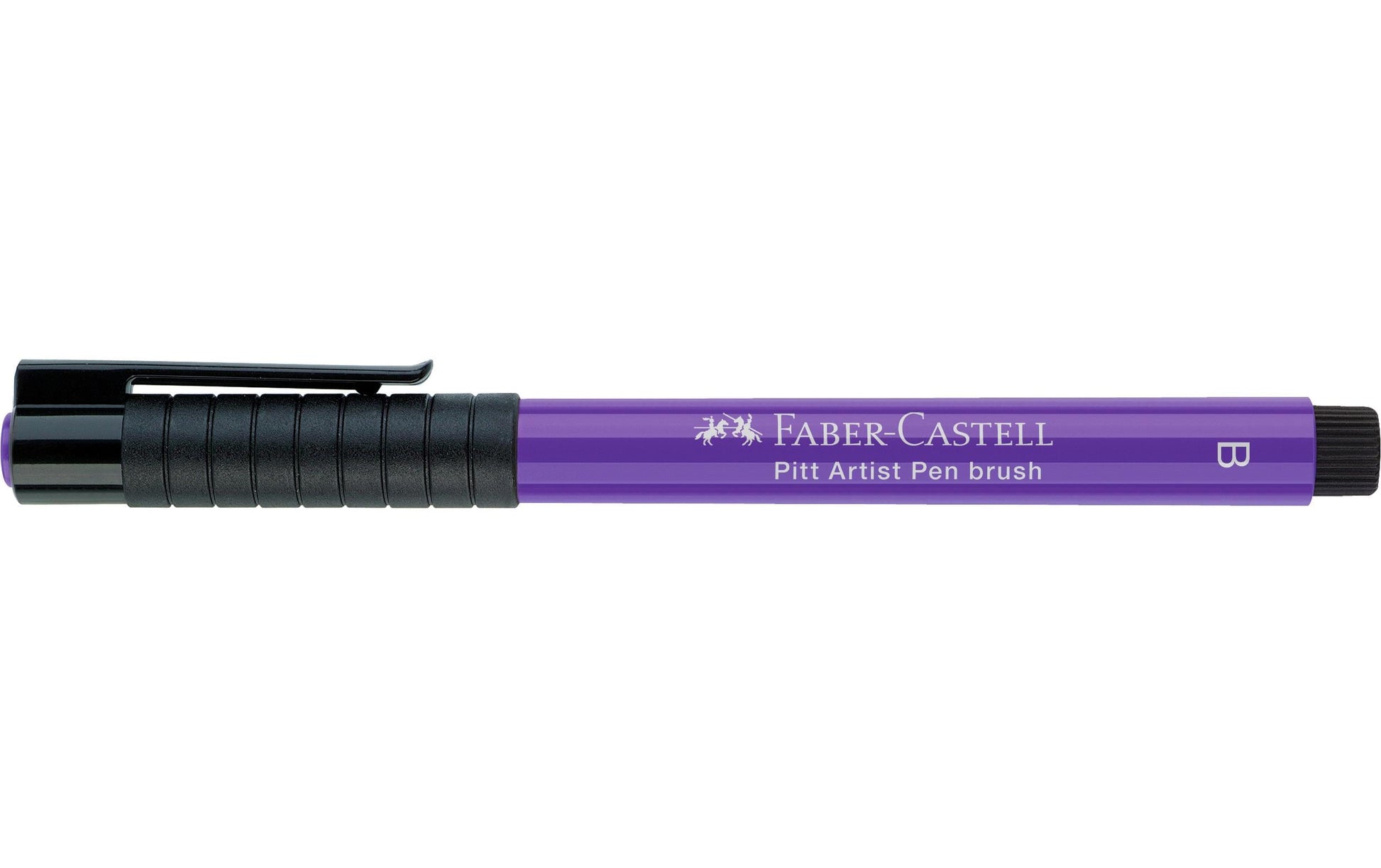 Faber-Castell Pitt Artist Pen Pinselstift – Pinselspitze, 2,5 mm, pigmentiert, wasserfest, purpurviolett