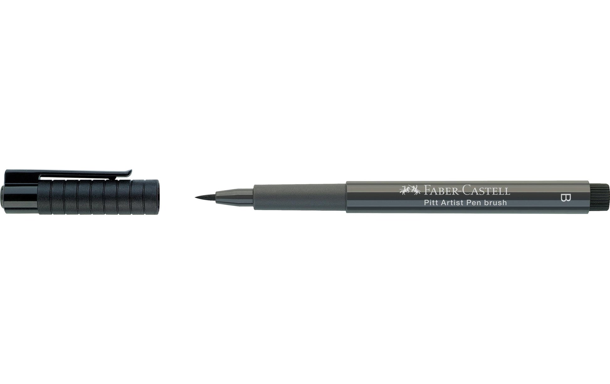 Faber-Castell Pitt Artist Pen Pinselstift – Pinselspitze, 2,5 mm, pigmentiert, wasserfest, warmgrau