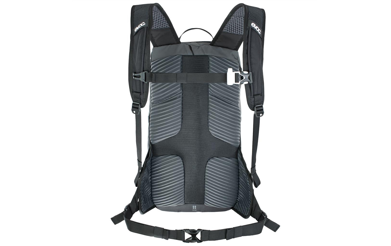 EVOC Sportrucksack Ride – 12 l, mit Trinksystem, Nylon – Schwarz/Grau, 240 × 470 × 100 mm