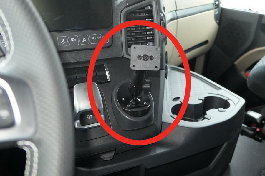 Brodit Auto-Halterung, Schraubbefestigung – für Smartphone – Schwarz