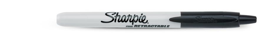 Sharpie Permanentmarker für Glas, Porzellan, Metall und mehr – schwarz
