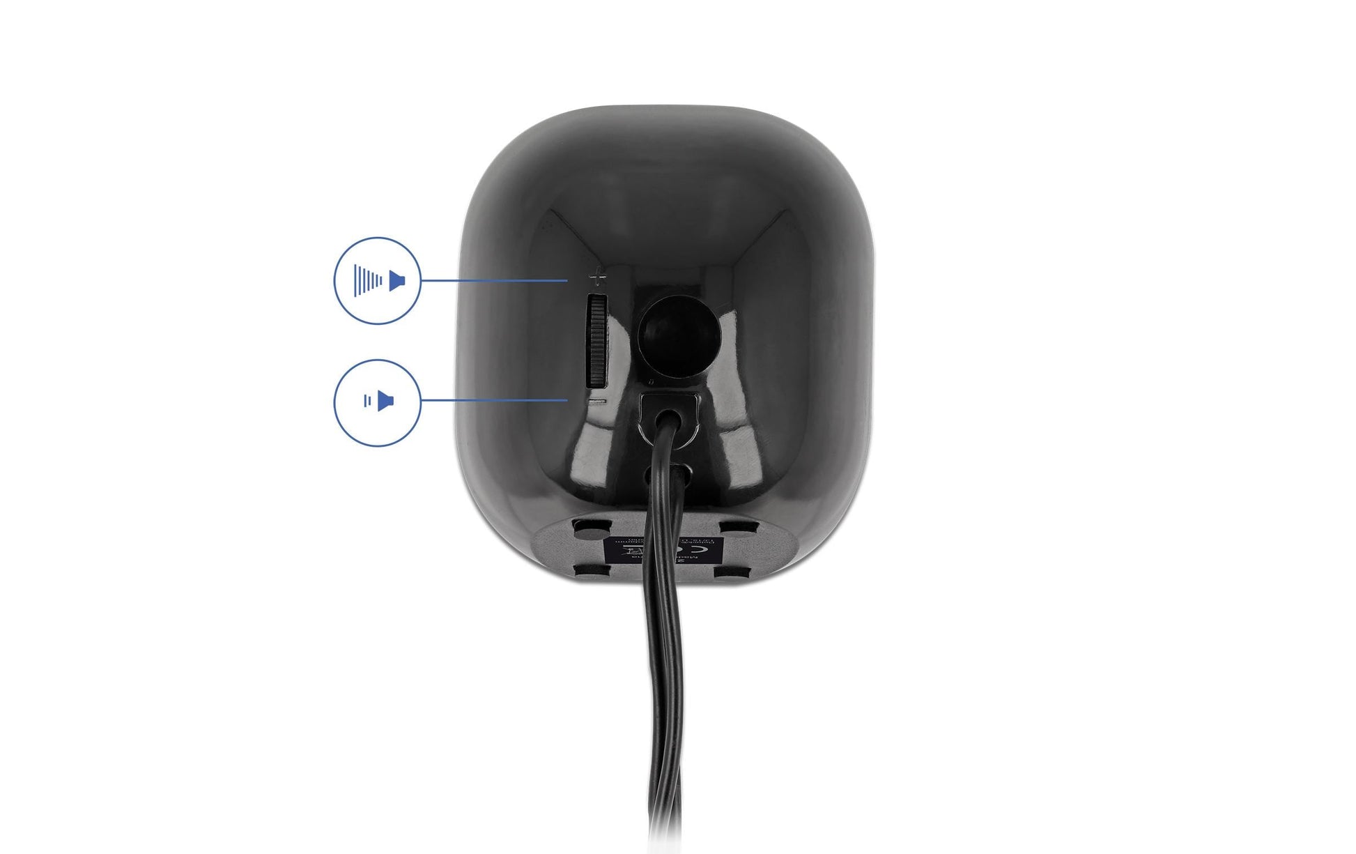 DeLOCK Mini Stereo – PC-Lautsprecher – 2.0, 2 W, 3,5 mm, Schwarz