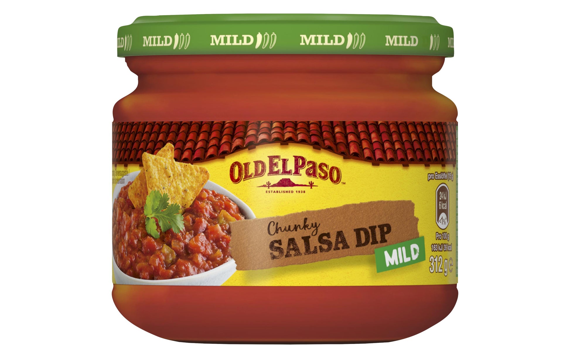Old El Paso Salsa Chunky, mild – 312 g