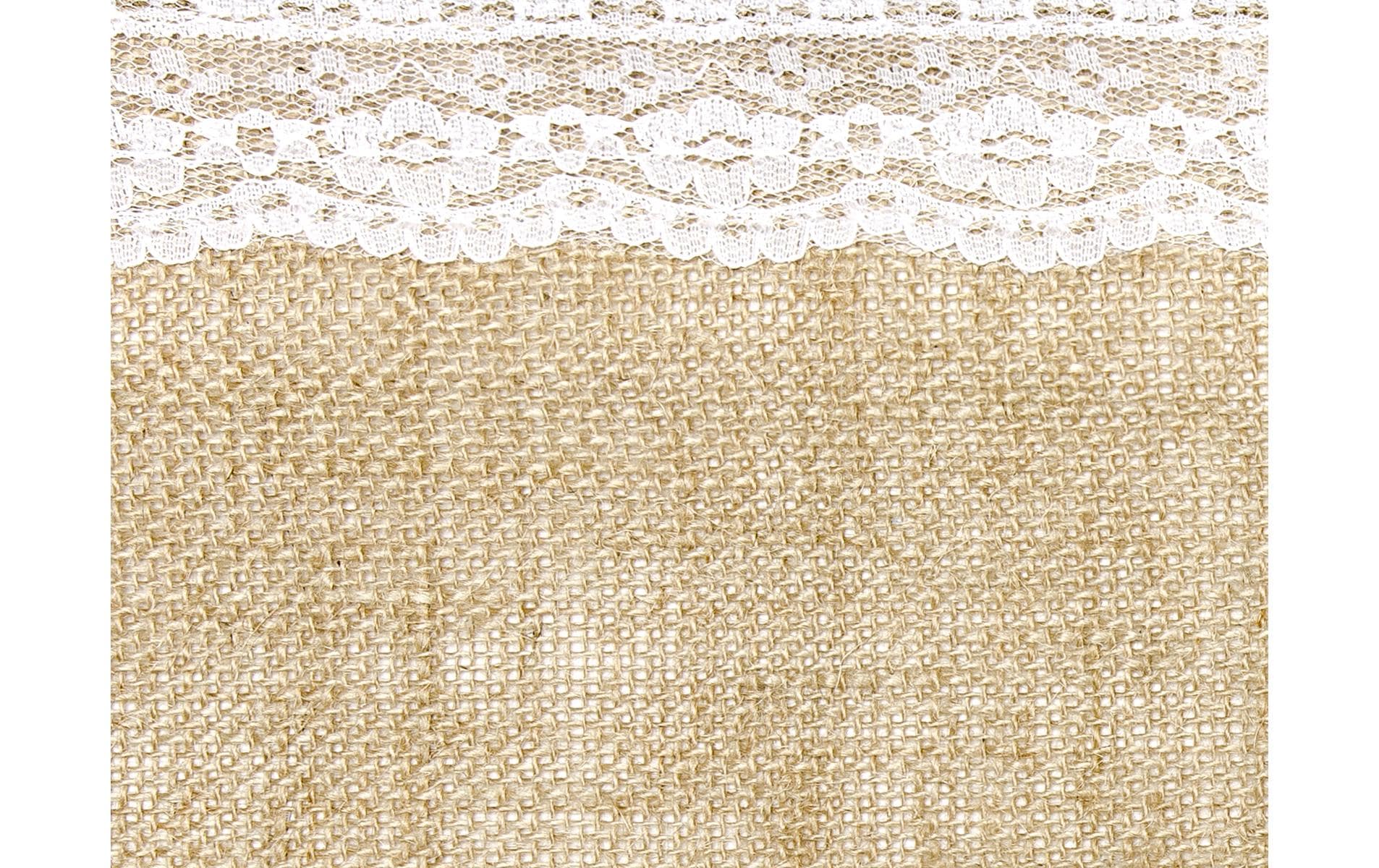 PartyDeco Tischläufer – 28×275 cm, Jute, braun, Hochzeit