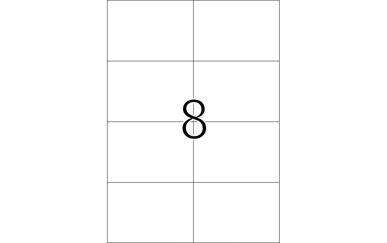 HERMA Etiketten, 105 mm × 74 mm, weiss, Papier, permanent, 800 Etiketten (100 Blatt)