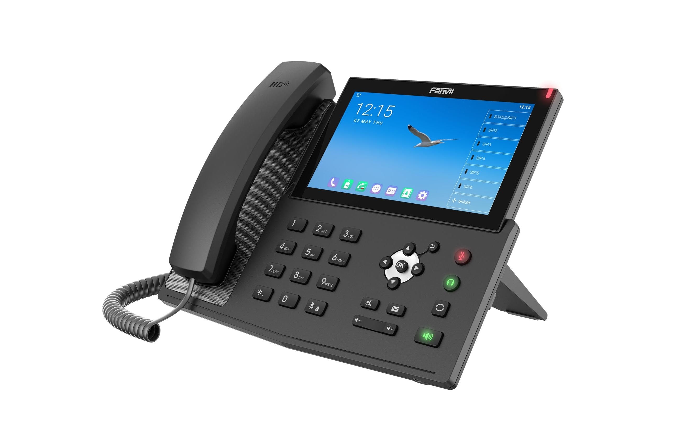 Fanvil X7A V2 – WLAN-Telefon (Handgerät), 7" Touchscreen, WLAN, PoE