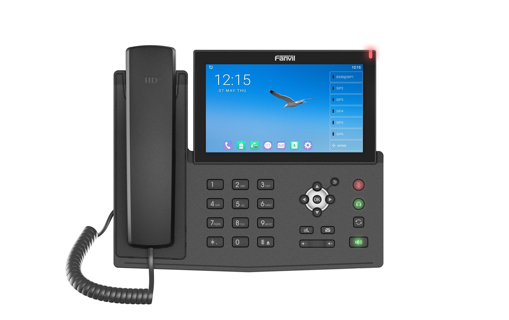 Fanvil X7A V2 – WLAN-Telefon (Handgerät), 7" Touchscreen, WLAN, PoE