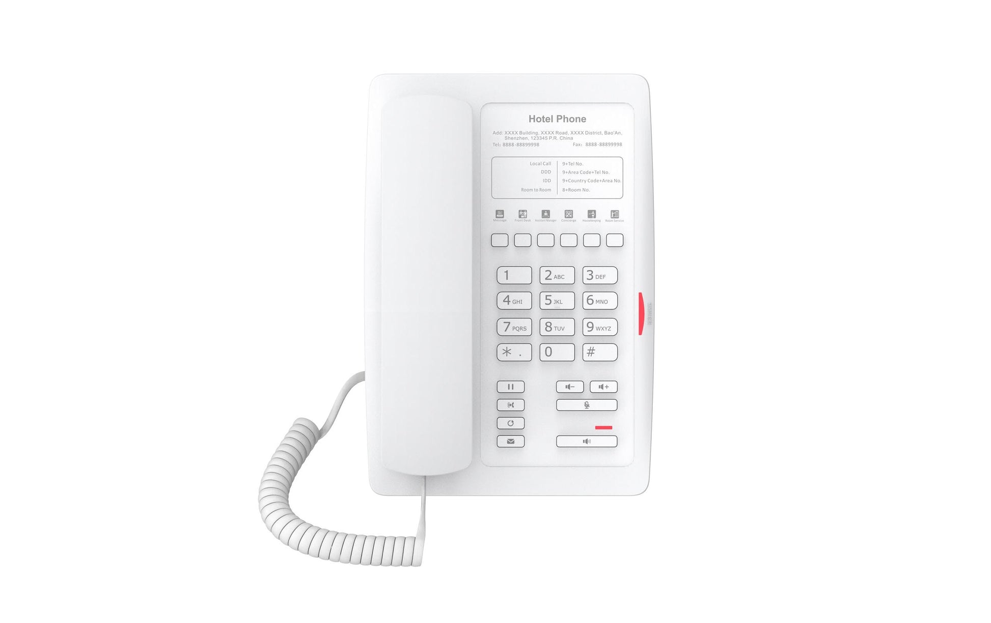 Fanvil H3 – IP-Telefon, PoE, 2 SIP-Konten, Weiss