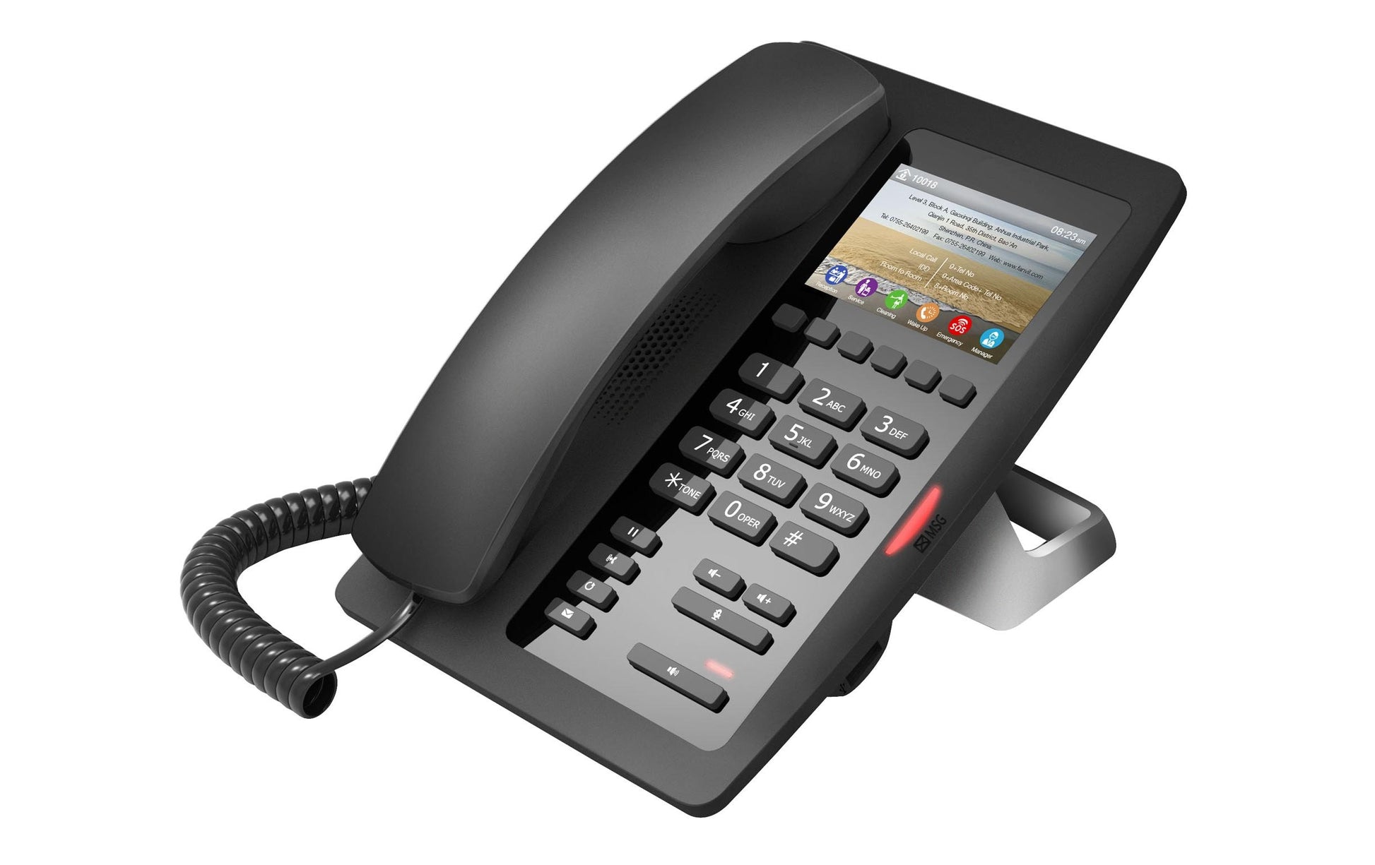 Fanvil H5 – IP-Telefon, 2 SIP-Konten, PoE, Schwarz