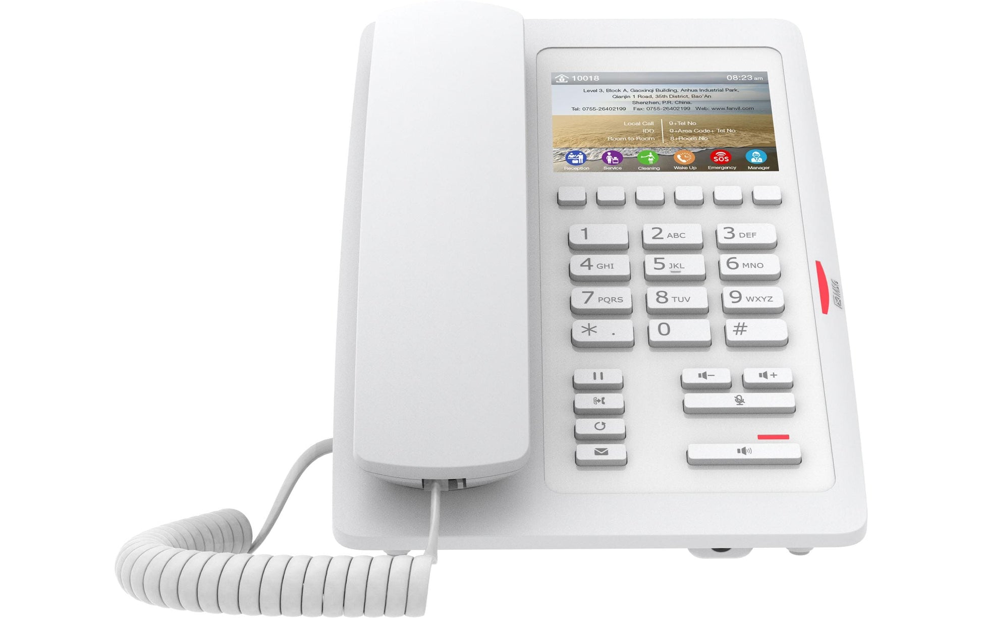 Fanvil H5W – WLAN-Telefon (Handgerät), WLAN, PoE, 2 SIP-Konten