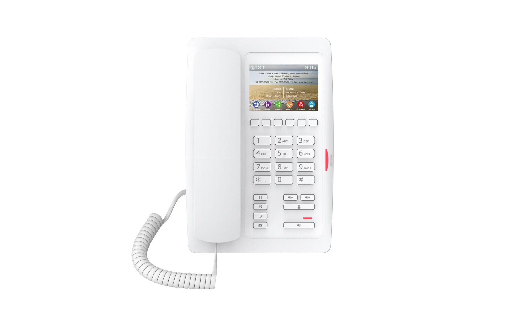 Fanvil H5W – WLAN-Telefon (Handgerät), WLAN, PoE, 2 SIP-Konten