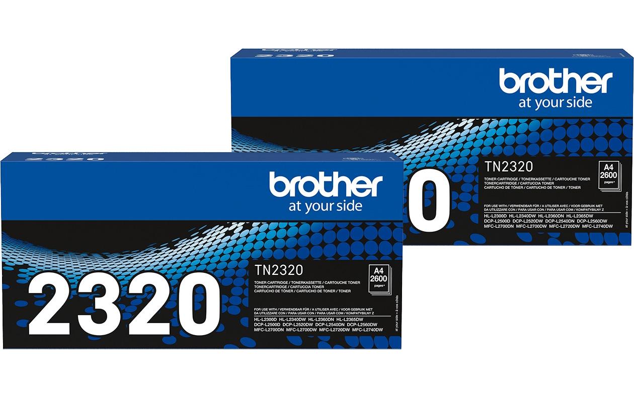 Brother Toner-Multipack TN-2320TWIN – Schwarz