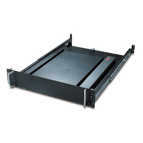 APC AR8127BLK – Tastaturschublade 19", 2U – rotierend – Metall, schwarz – mit Handgelenkauflage & Mauspad