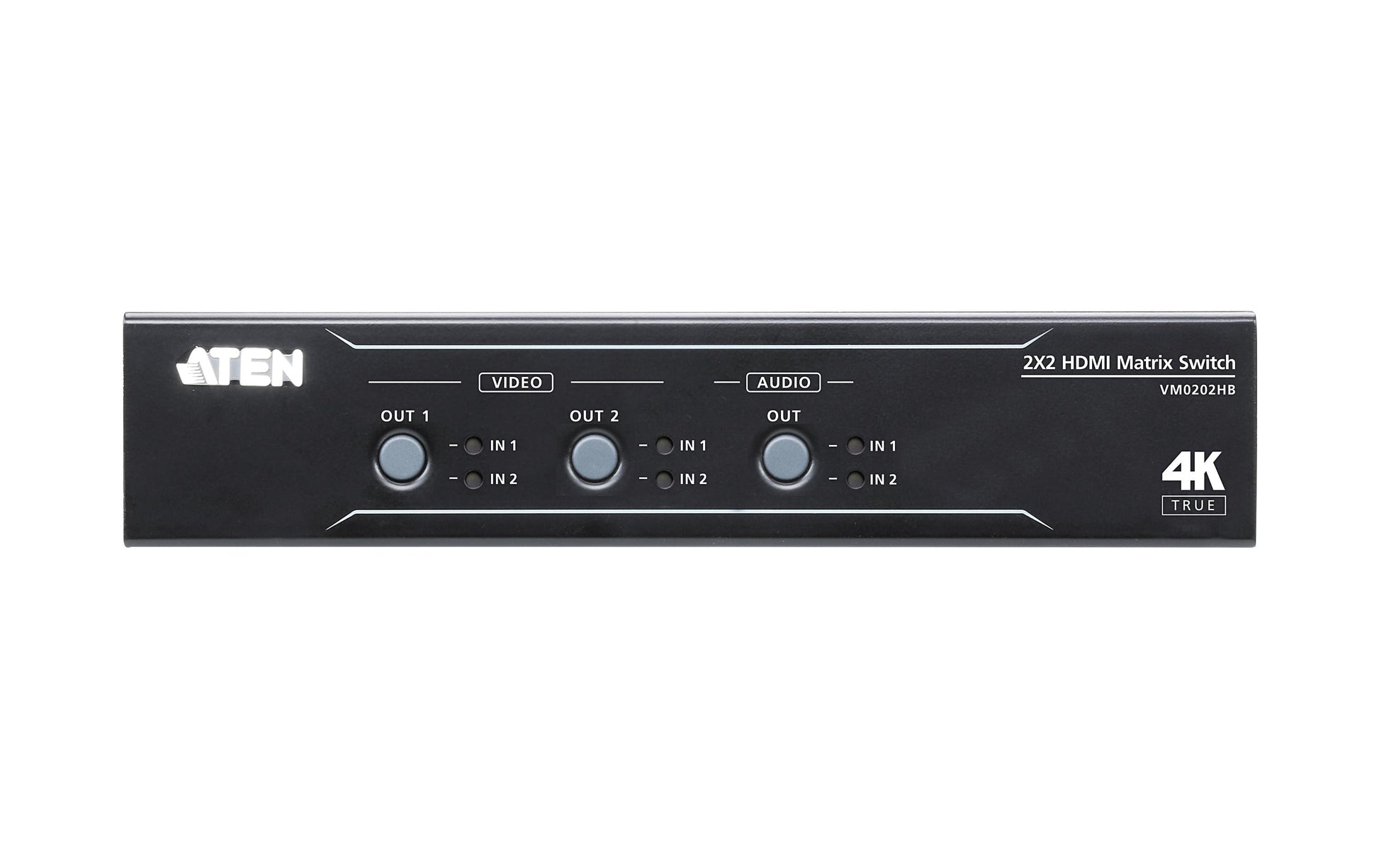 ATEN VM0202HB-AT-G – HDMI Matrix-Umschalter 2×2, 4K UHD, 18 Gbit/s