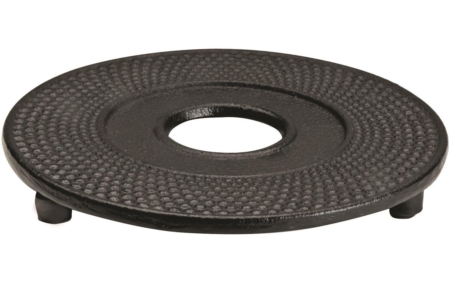 Ibili Teekannen-Untersatz aus Gusseisen, für Teekannen bis Ø 13 cm, schwarz