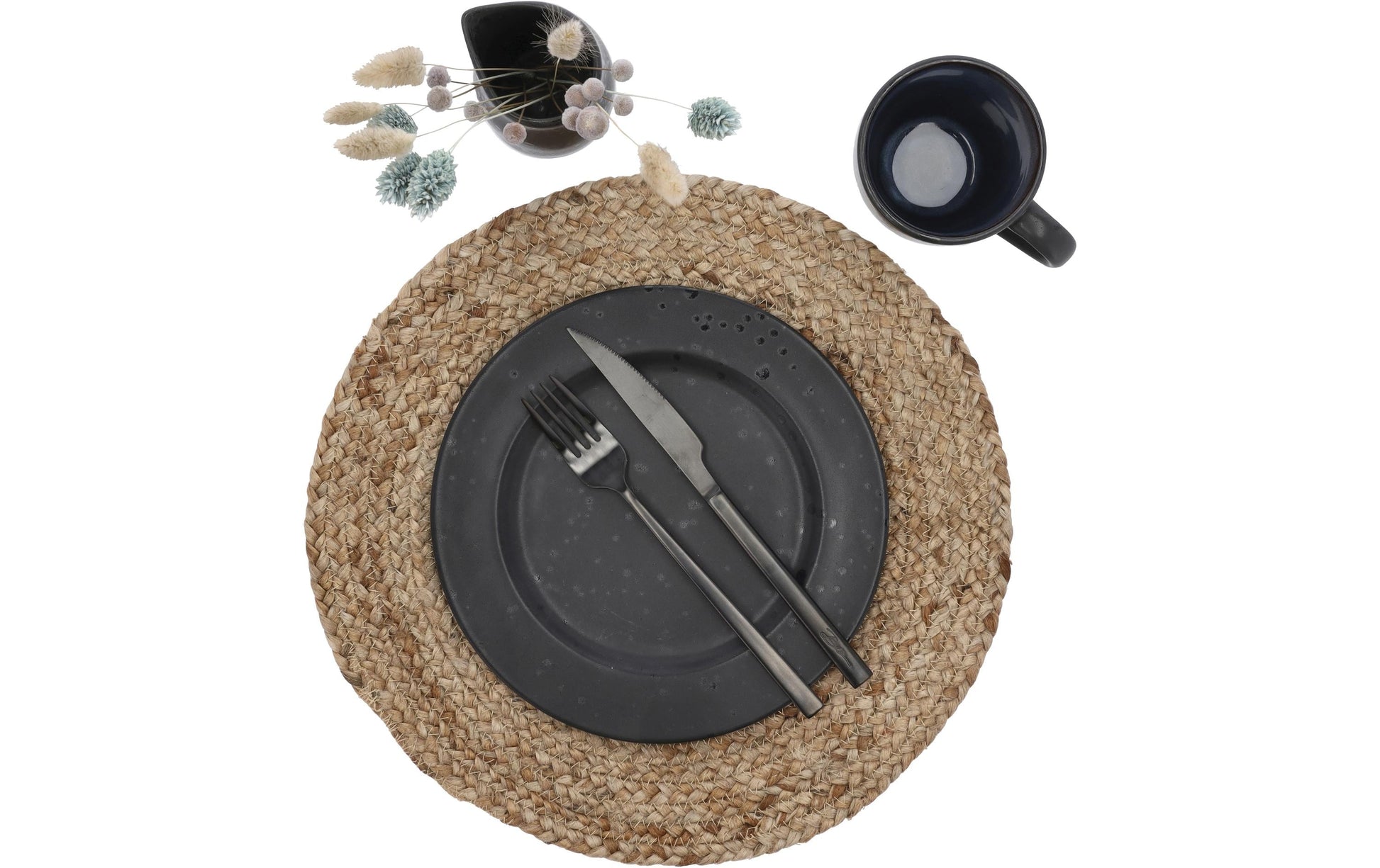 Södahl Tischset Its all Nature – rund, Jute, hellbraun, Ø35 cm