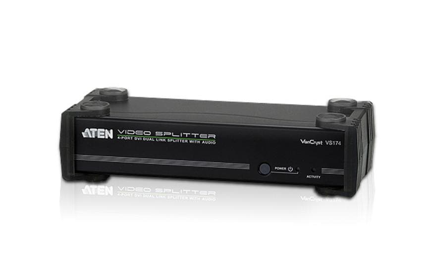 ATEN 4-Port DVI-Splitter, Dual-Link, Audio, RS-232