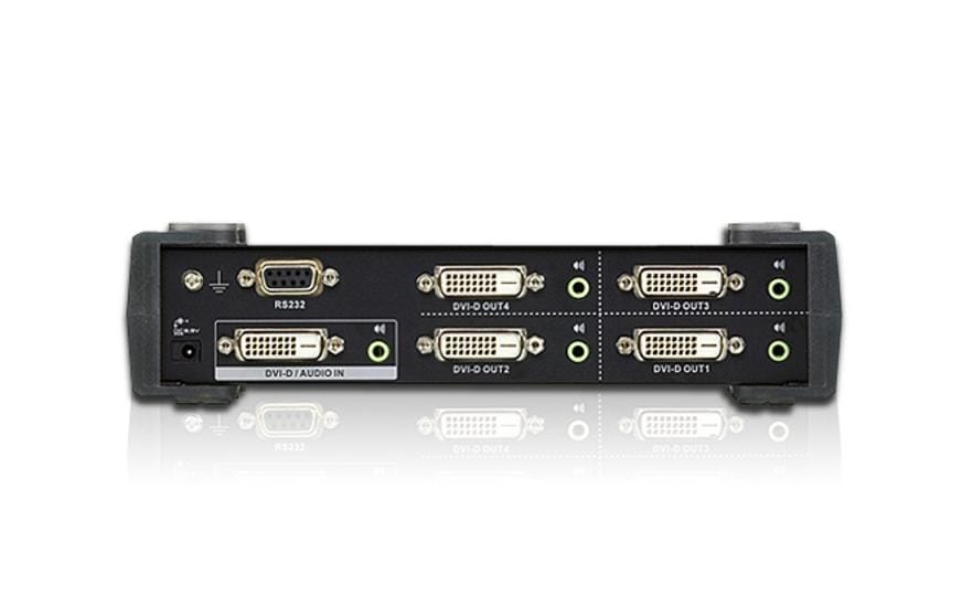 ATEN 4-Port DVI-Splitter, Dual-Link, Audio, RS-232
