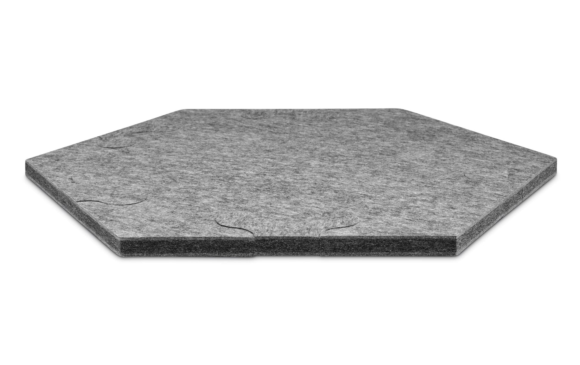 Plotony Akustikplatten Hexagon – 6 Platten – 44 × 50,5 × 1,7 cm – Polyester, Grau – Klasse D