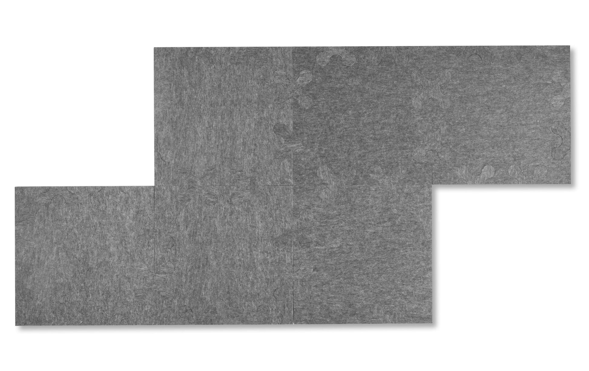 Plotony Quadro Akustikplatten – 6 Platten – 40 × 40 × 1,7 cm – Polyester, grau – Klasse D