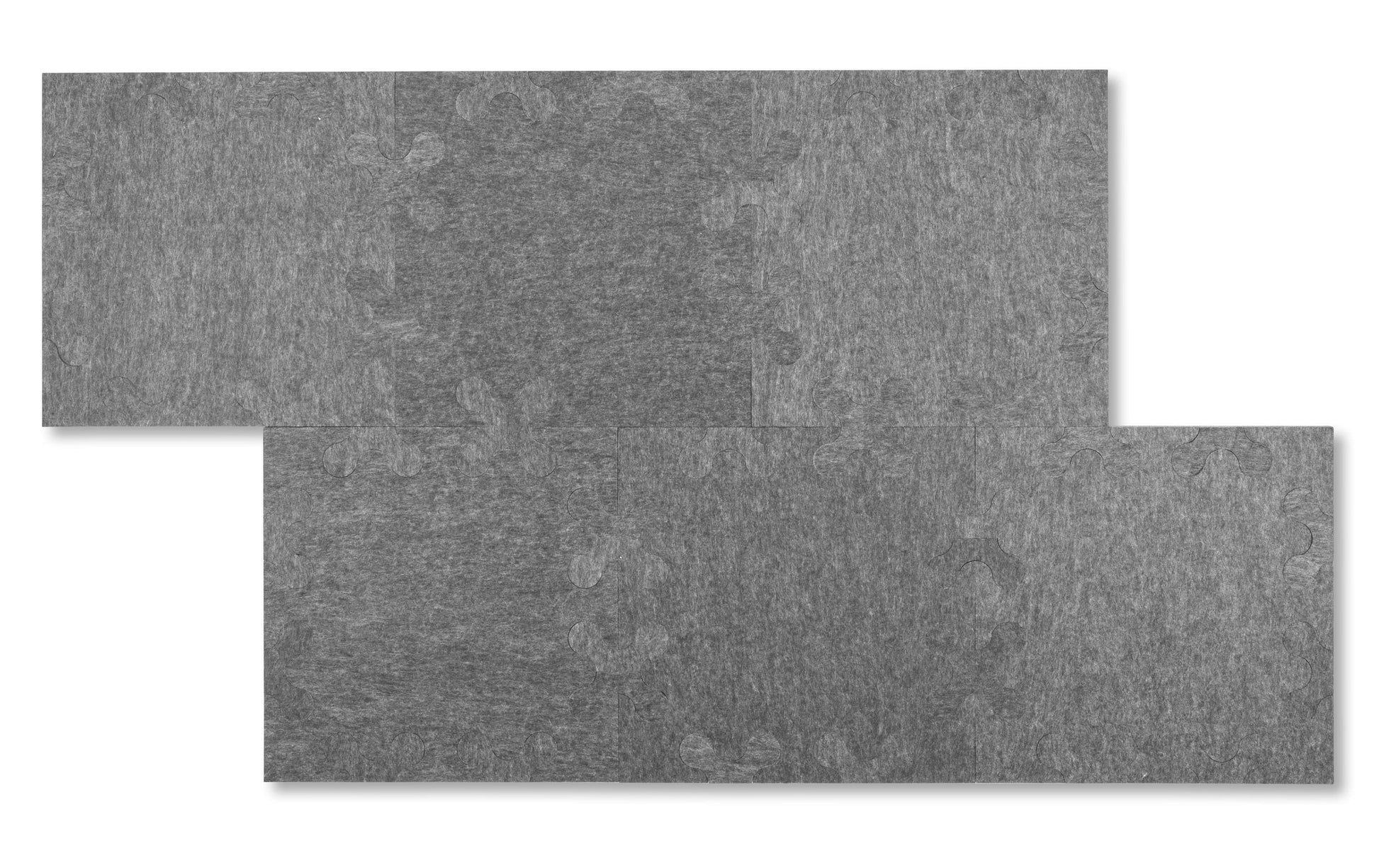 Plotony Quadro Akustikplatten – 6 Platten – 40 × 40 × 1,7 cm – Polyester, grau – Klasse D