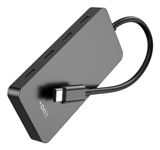 ONIT F01262 USB-Hub – 4× USB-C, 10 Gbit/s, für Windows/Mac/ChromeOS