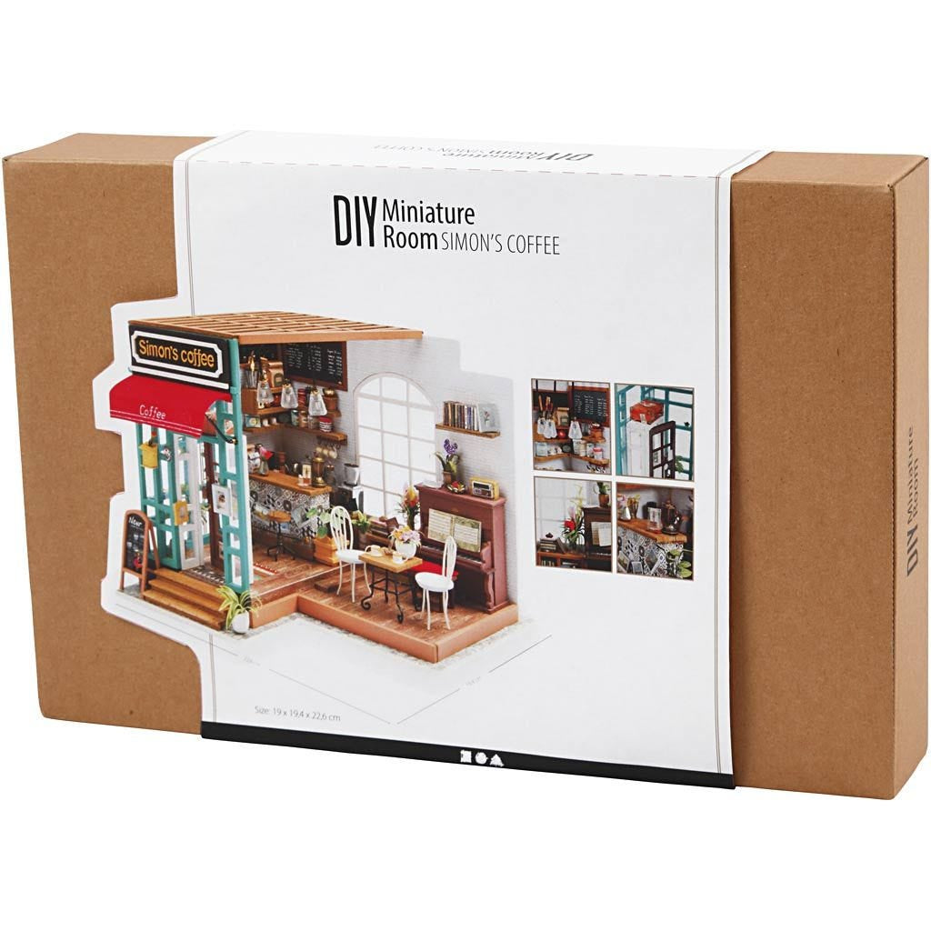 Creativ Company Bastelset – Kaffee-Motiv – aus Holz, mehrfarbig