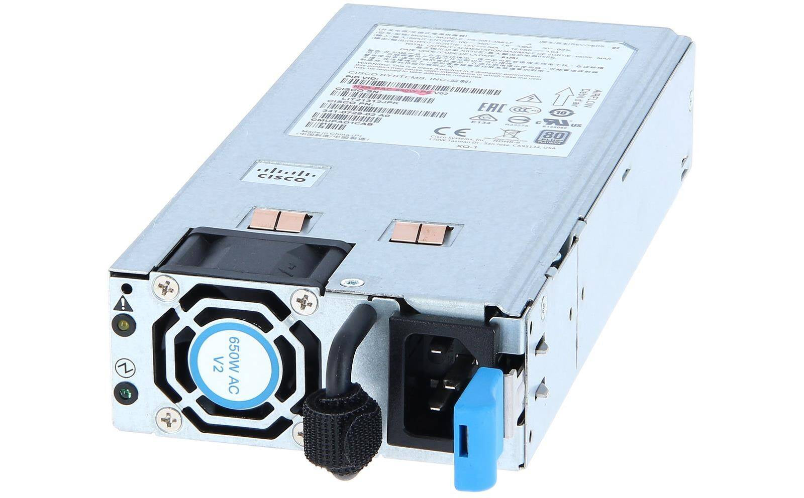 Cisco NXA-PAC-650W-PE Netzteil 650 W – für Nexus 93180YC-EX – grau