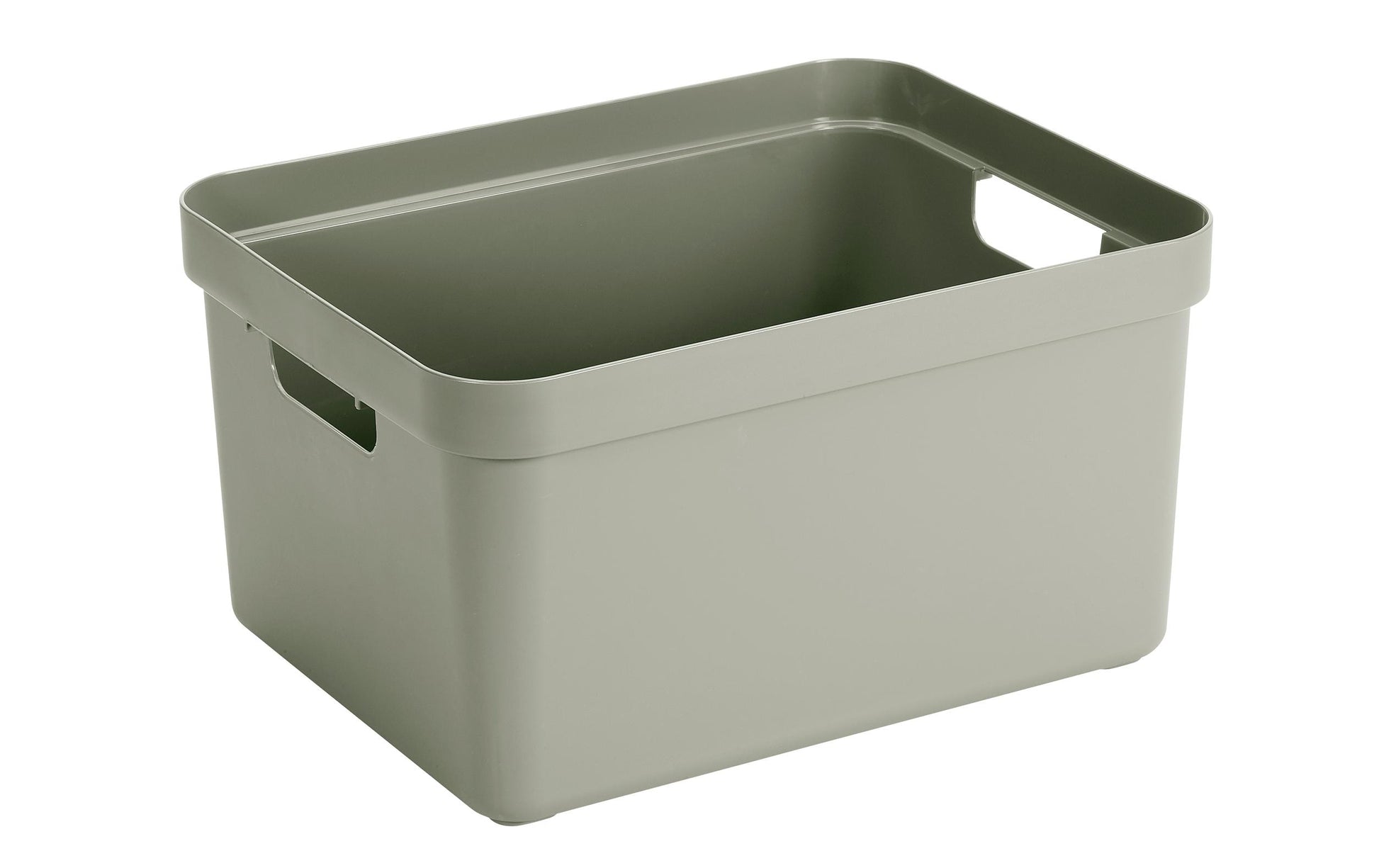 Sunware Sigma Home Aufbewahrungsbox 32 L (mit Deckel) – Kunststoff – Hellgrün – Griffe – 355 × 243 × 455 mm
