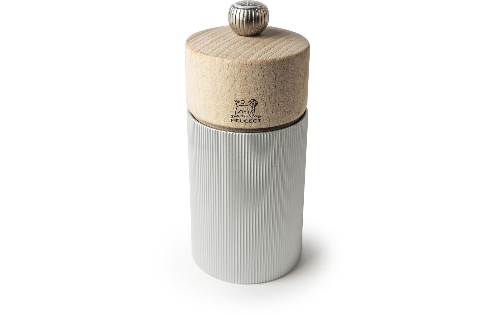 Peugeot Salz-/Pfeffermühle 12 cm, Aluminium/Holz, Hellbraun