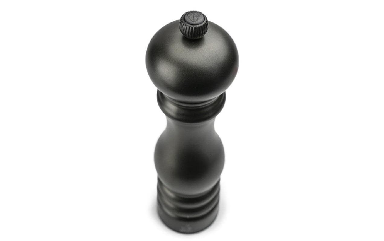 Peugeot Pfeffermühle Paris Chef – Manueller Betrieb, Stahlmahlwerk – Edelstahl – Schwarz – 22 cm