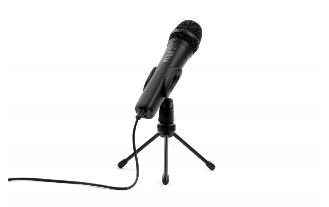 IK Multimedia iRig Video Creator HD – Tisch-/Desktopmikrofon, Kondensator, Gaming, für Smartphones, Schwarz