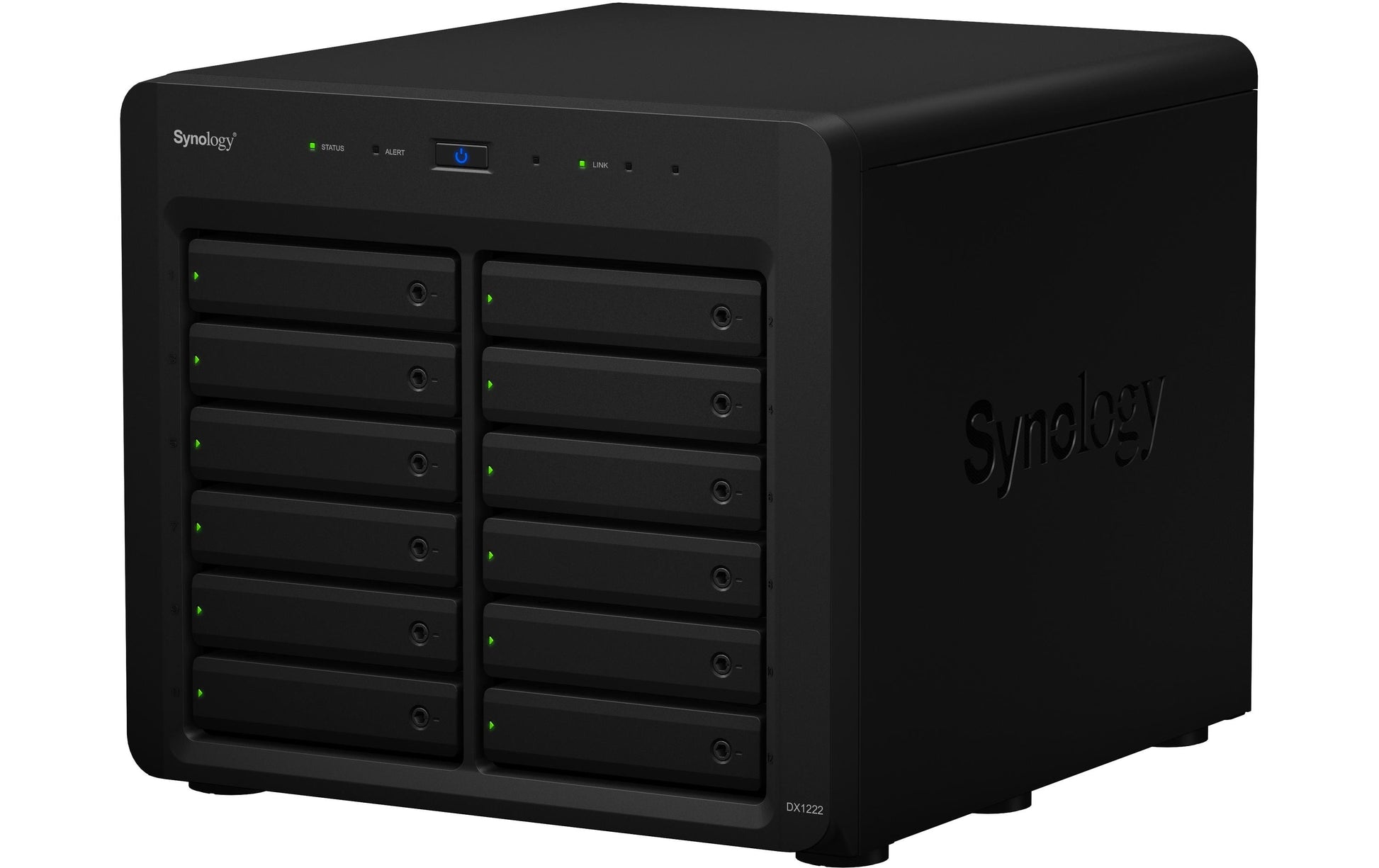 Synology DX1222 – 12-Bay Tower NAS – für 2,5"/3,5" HDD/SSD, SATA