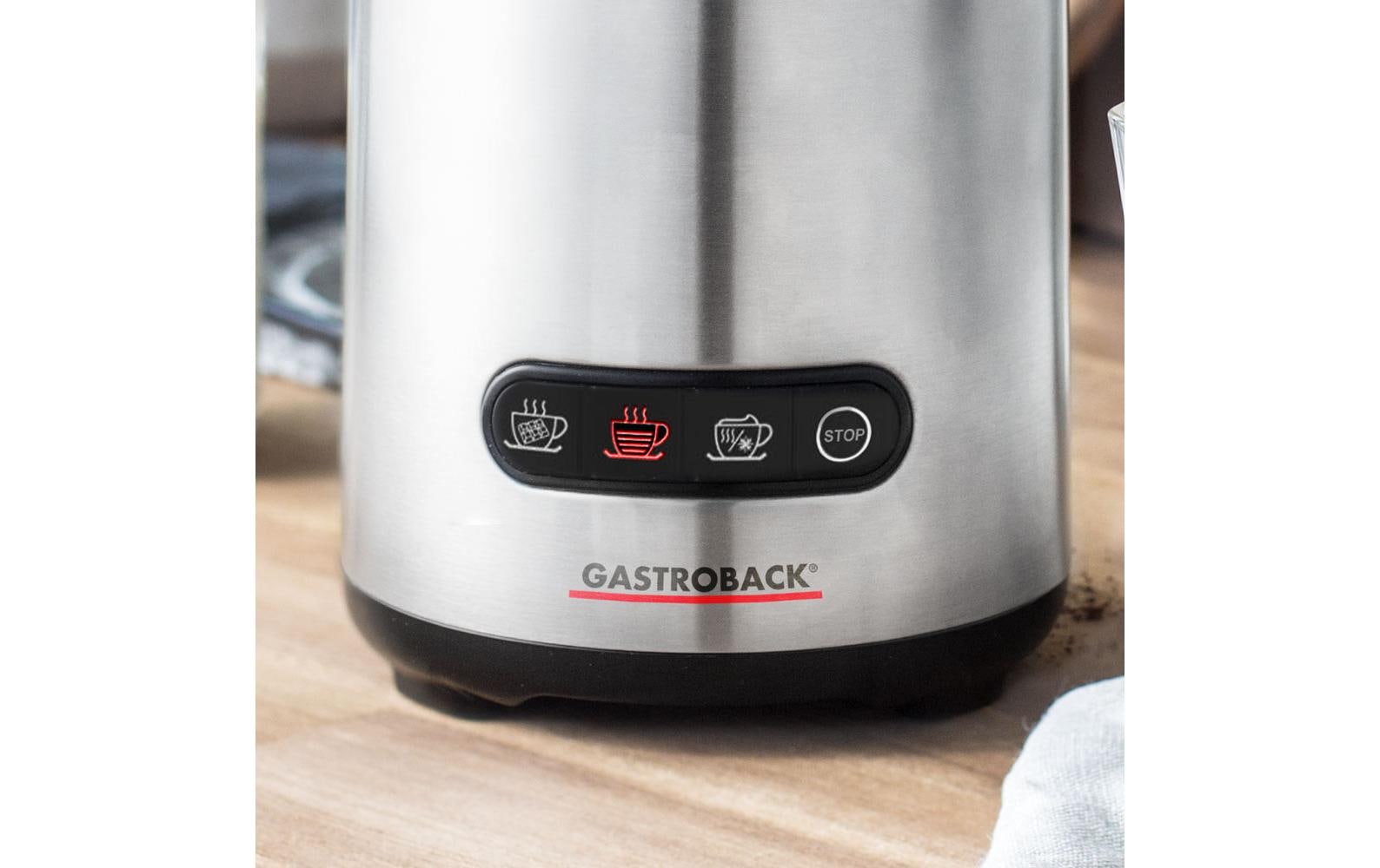 Gastroback Milchaufschäumer Design Milk & Chocolate Advanced – 600 ml, 650 W – Edelstahl