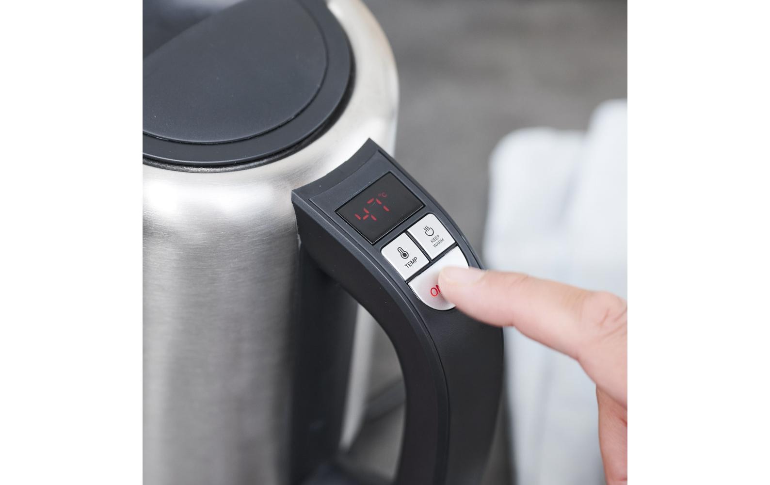 Gastroback Wasserkocher – 1 l, mit Temperaturwahl, Warmhaltefunktion, Edelstahl