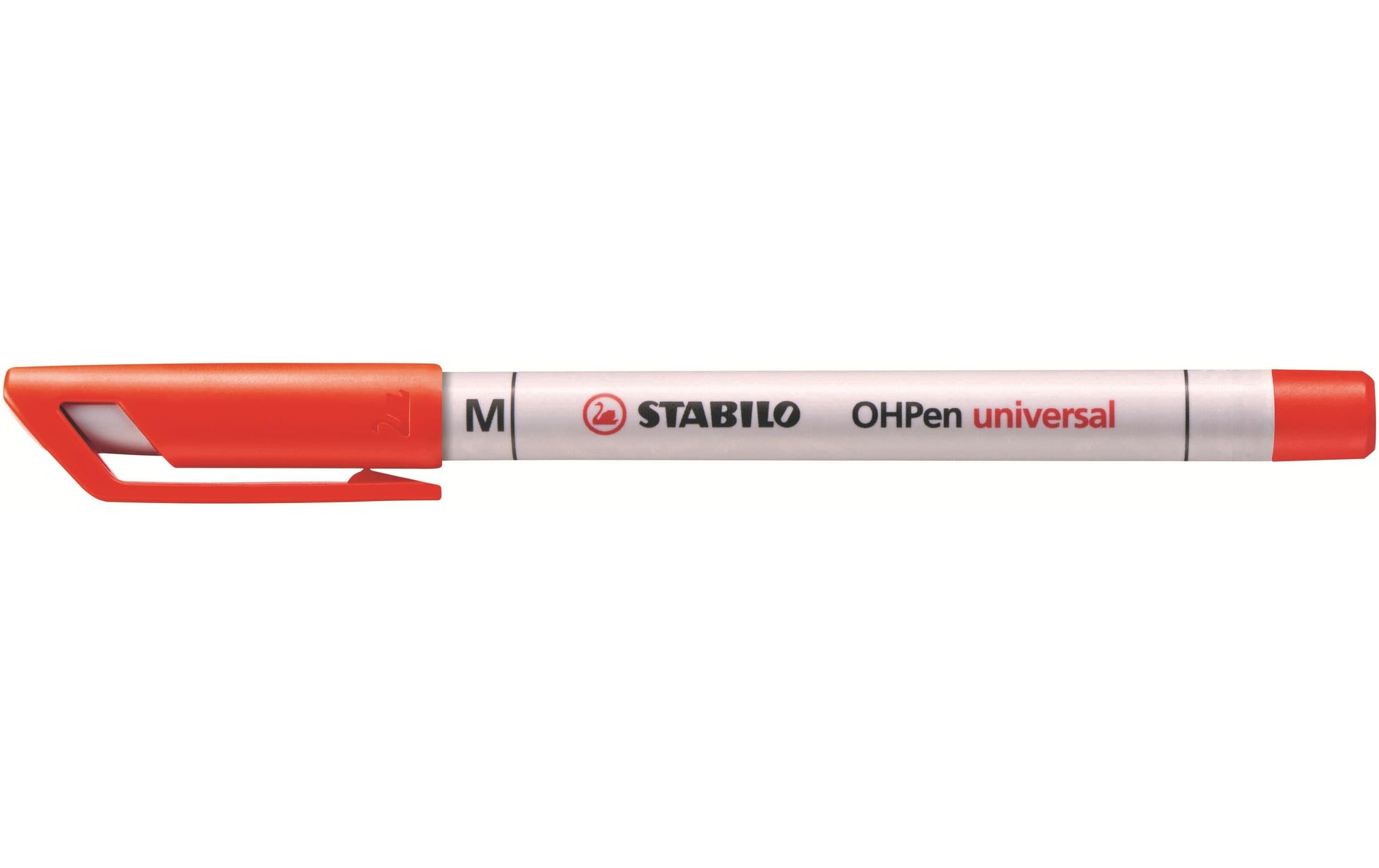 STABILO Non-Permanent-Marker OHPen universal – mittel 1 mm – rot – feucht abwischbar