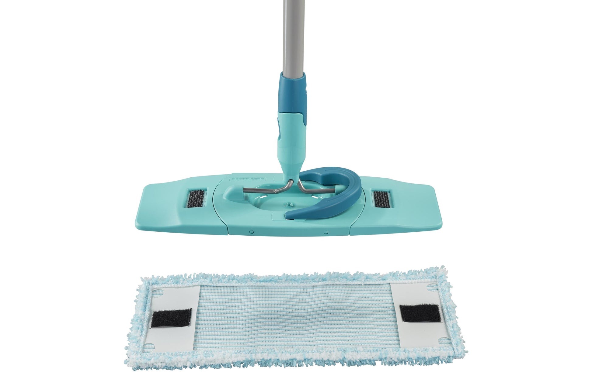 Leifheit Clean Twist M Ergo – Bodenwischer-Set – Wischbreite 33 cm, Teleskopstiel, Kunststoff, Grün, 3er-Pack
