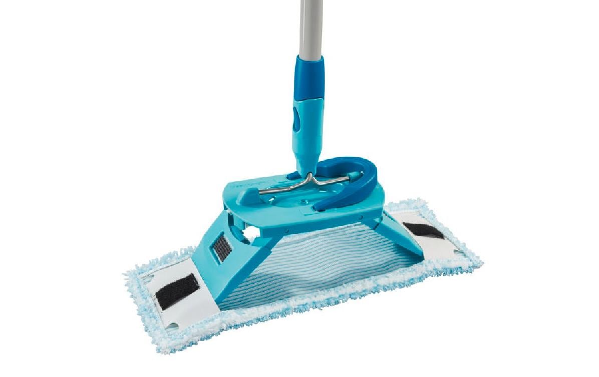 Leifheit Wischbezug Super Soft – 1 Stk. – Polyester – Hellblau – für Clean Twist M Ergo