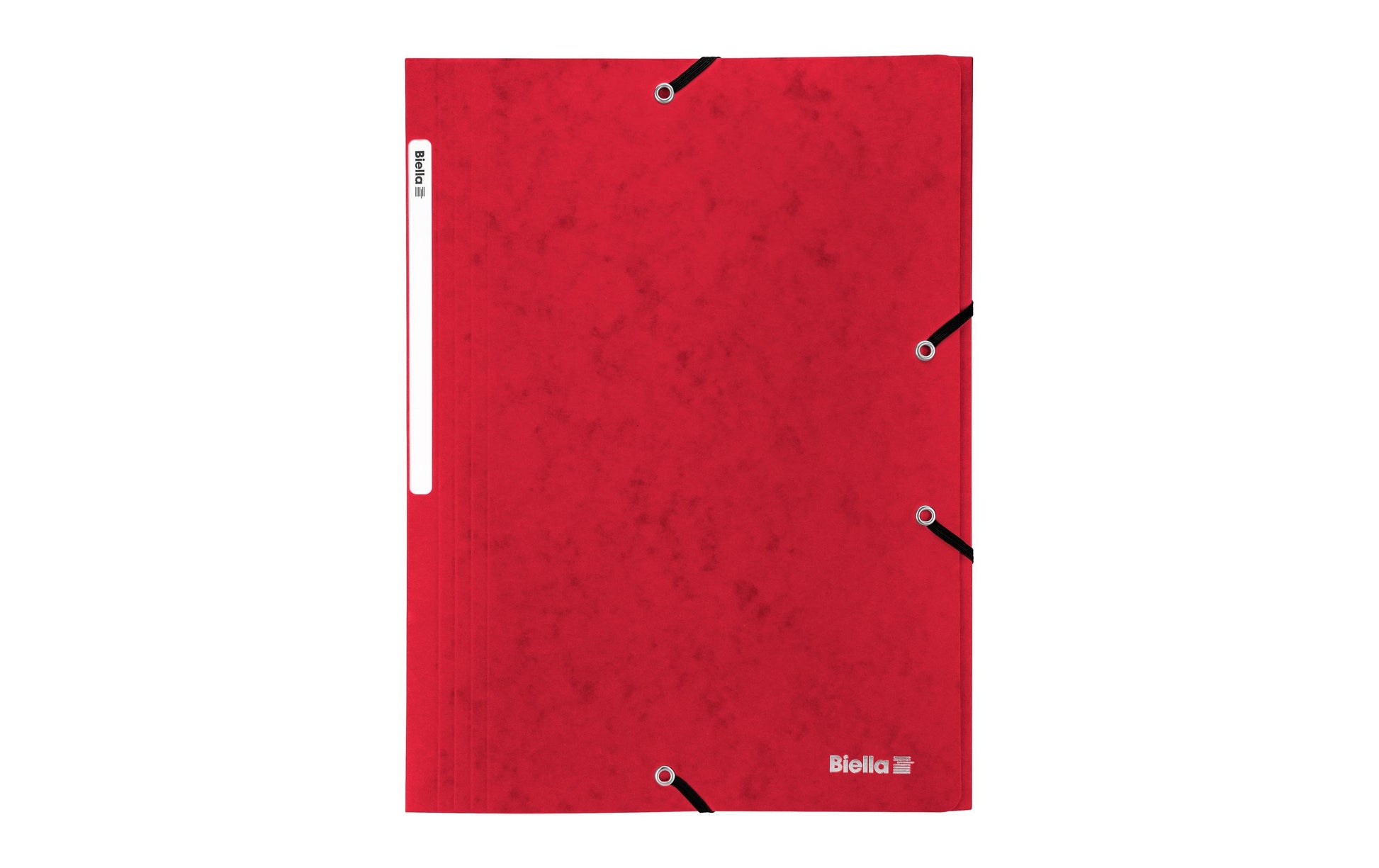 Biella Sammelmappe für A4, Karton, Rot, mit Gummizug