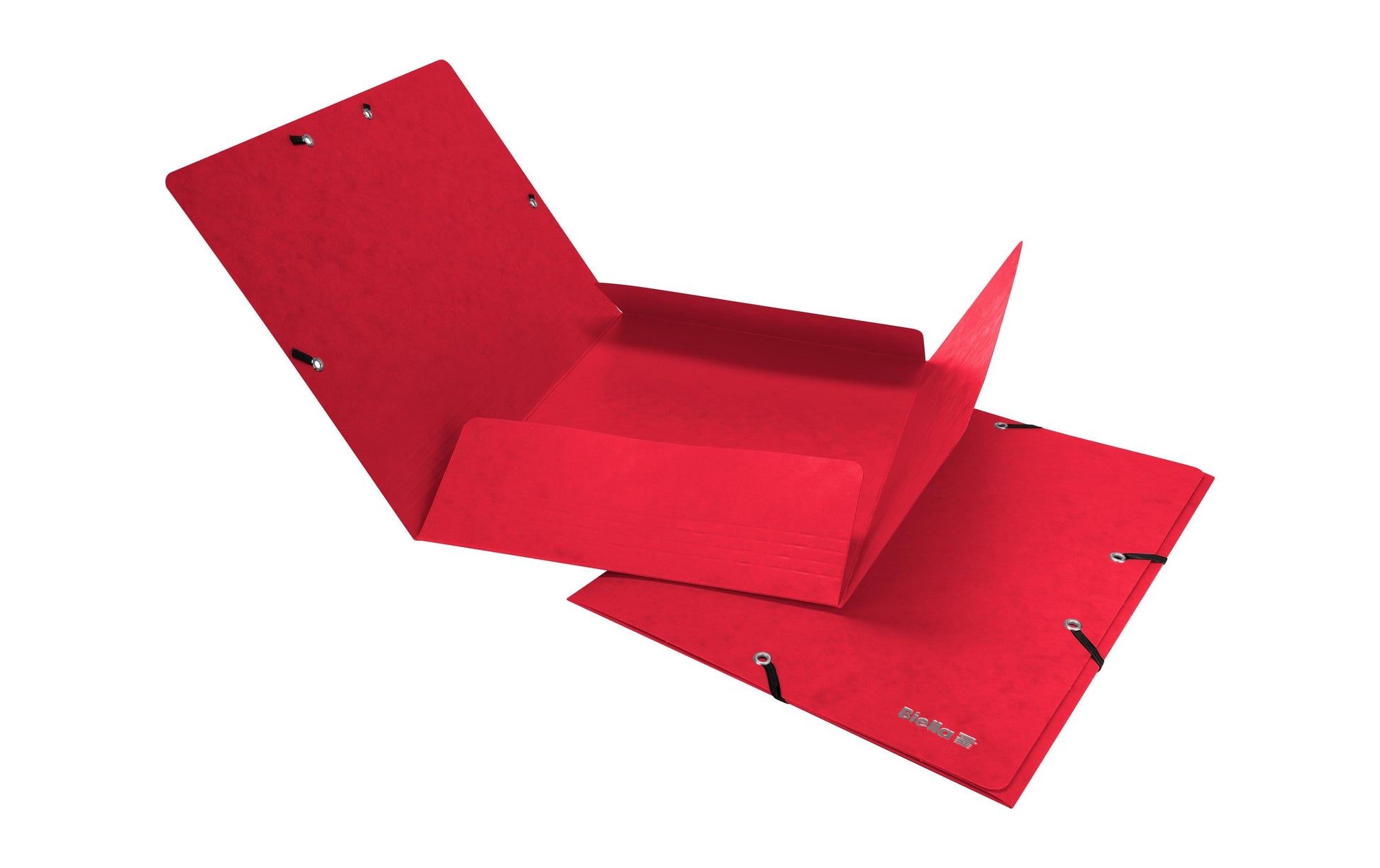 Biella Sammelmappe für A4, Karton, Rot, mit Gummizug