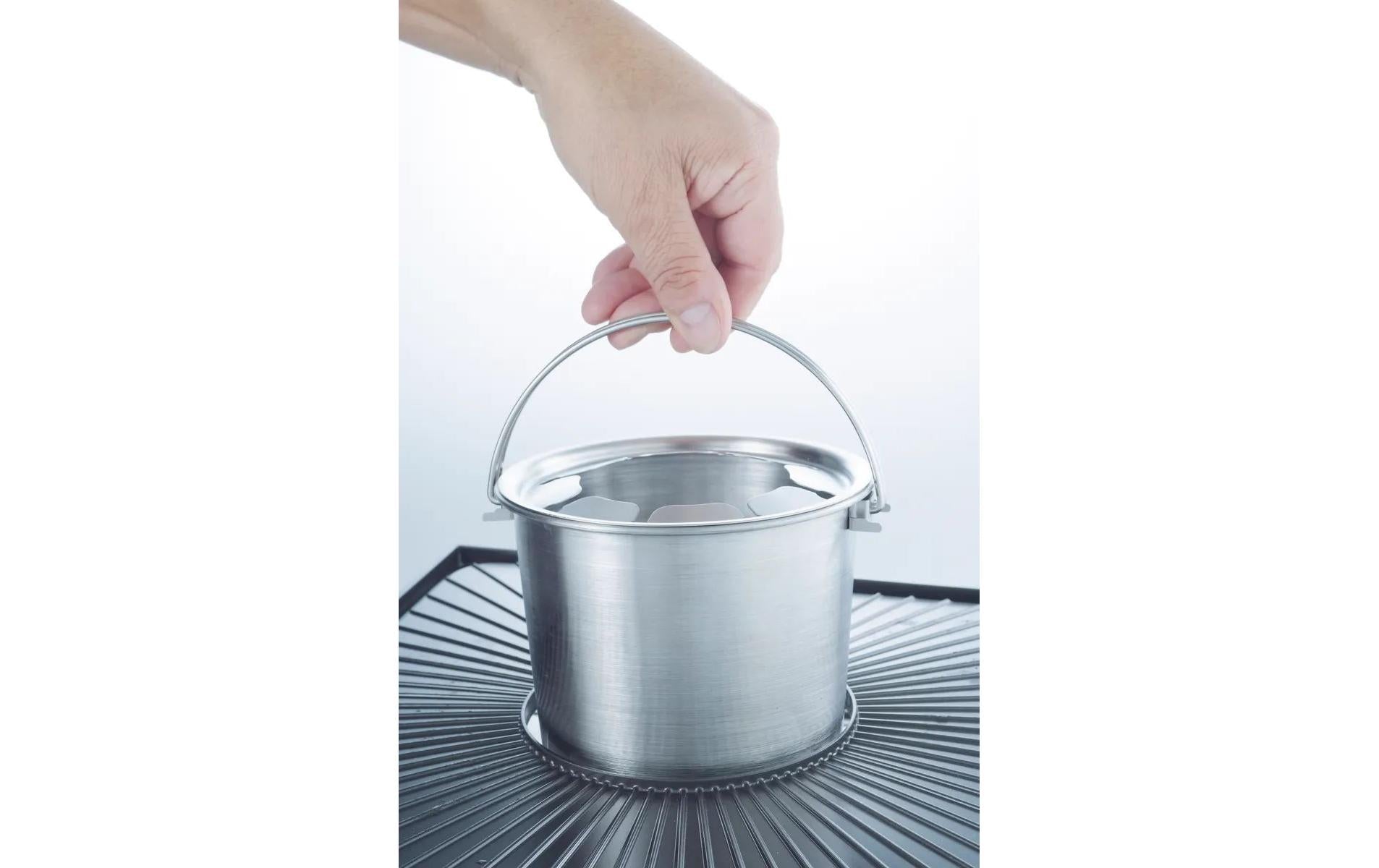 Solis Raclette-Kombination 977.20 – 8 Personen, 1200 W – Schwarz/Edelstahl