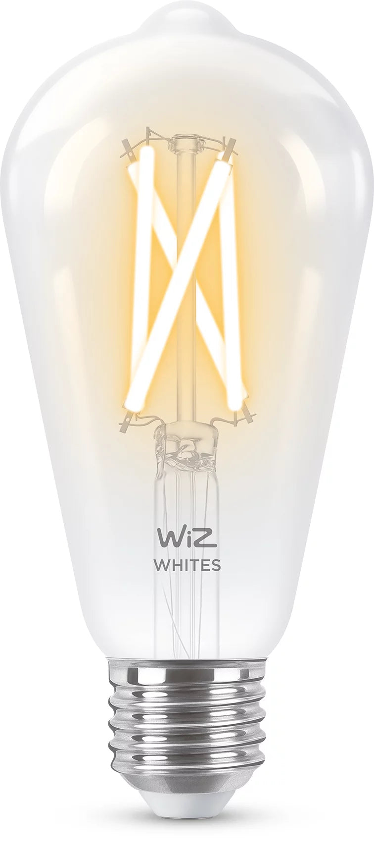 WiZ Smart-Leuchtmittel E27 ST64 – Einstellbares Weiss 2700–6500 K, 806 lm, 7 W, WLAN/Bluetooth, Matter – 1 Stk.