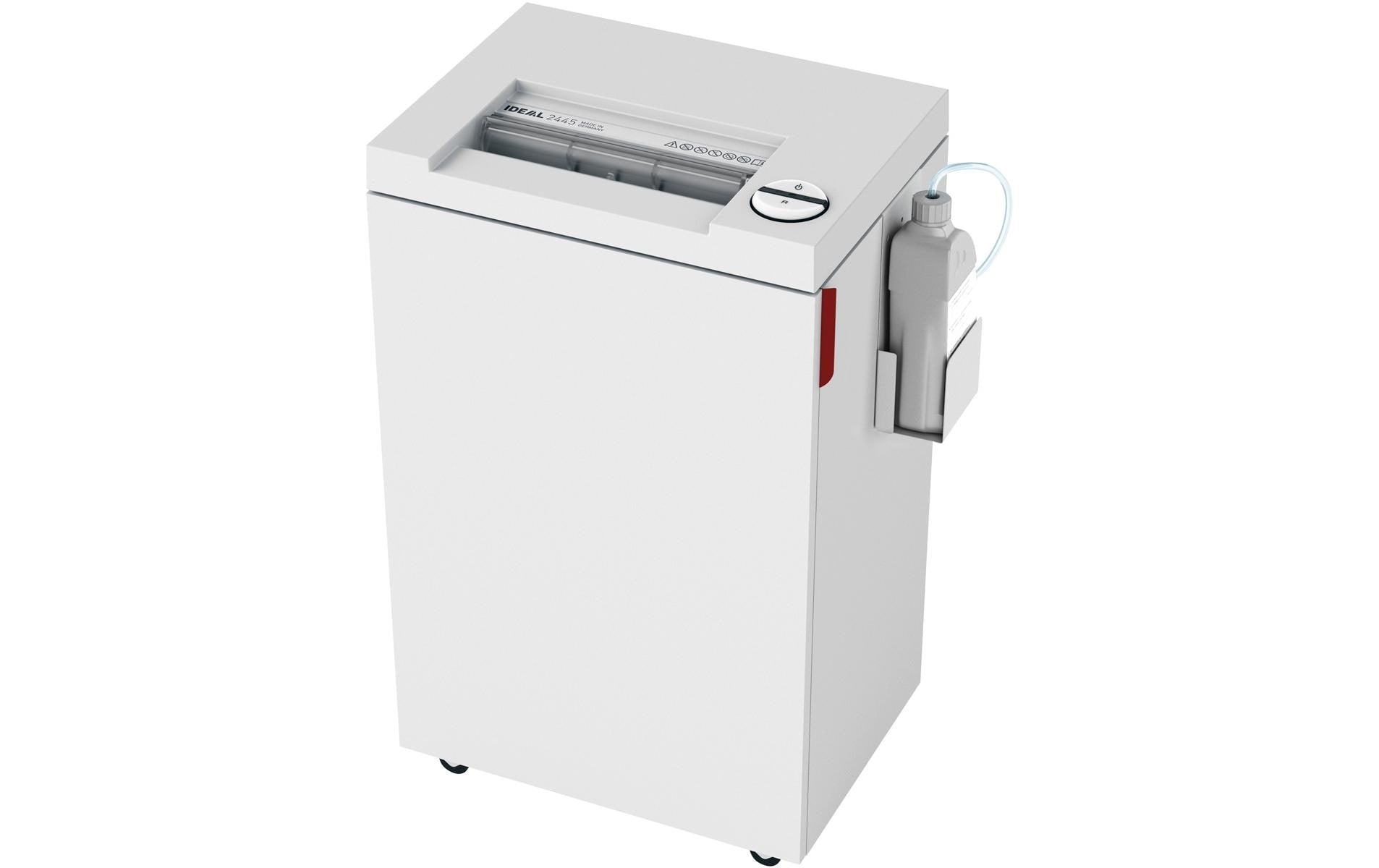 Ideal 2445/CC5 – Aktenvernichter, DIN P-5, Partikelschnitt 2 × 15 mm, 10 Blatt, 35 l, A4, mit automatischem Öl
