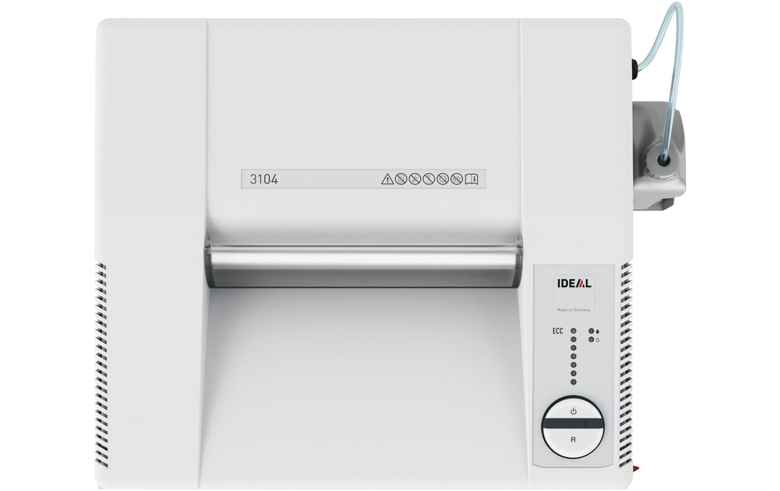 Ideal 3104/CC5 – Aktenvernichter, DIN P-5, Partikelschnitt 2 × 15 mm, 17 Blatt, 120 l, mit automatischem Öler